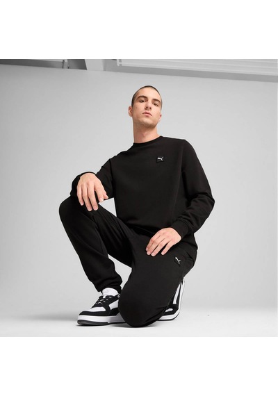 Puma Ess Elevated Crew Siyah Erkek Sweatshirt 684727-01 Siyah