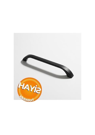Siyah Metal Mutfak Dolap Kulpları, 96 Mm Boyut 155 x 230 MM (Büyük Boy)