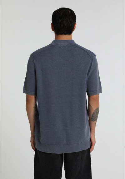 Colin's Colins Regular Fit Polo Yaka Düz Erkek Mavi Kısa Kol Kazak Cl1081015 Q1.v1 Inv İndigo