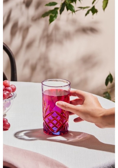 Karaca  Melodico Meşrubat Bardağı Kırmızı 375 Ml