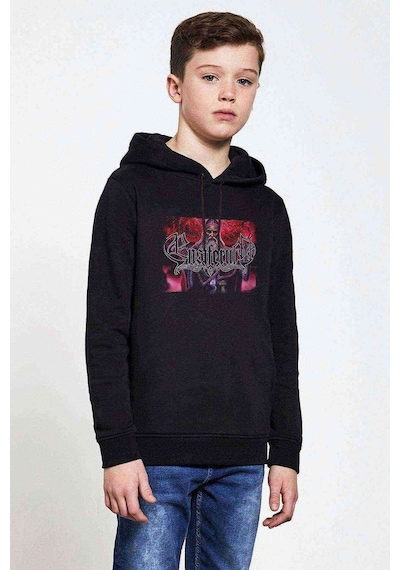 Tshirthane Ensiferum Unsung Heroes Baskılı Unisex Çocuk Kapüşonlu Sweatshirt Siyah
