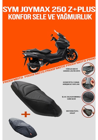 Sym Joymax 250 Z Plus Konfor Sele Ve Yağmurluk Kılıf