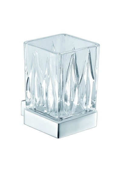 Bocchi Pisa Kristal Krom Diş Fırçalık - 3011-0003- Krom