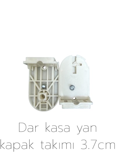 Zebra & Stor Perde Yan Kapak Takımı 3.7cm Dar Krem