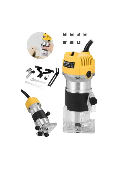 Steiner 3000 Watt Devirli Formika Traşlama Freze Makinesi Sarı