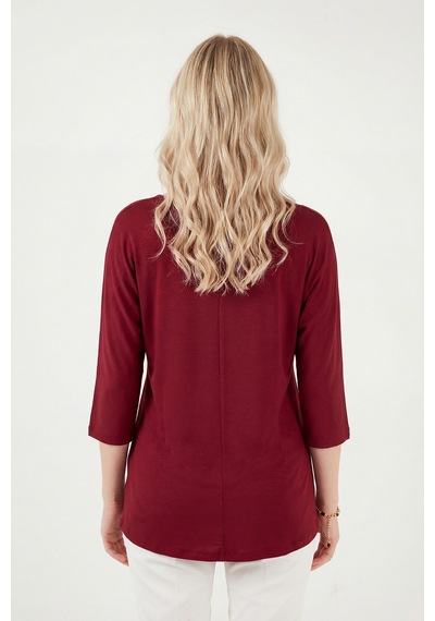 Lela Bayan Bluz 5861416y Bordo Bordo
