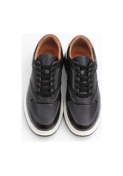 Togga 2228 Siyah Hakiki Deri Günlük Erkek Sneakers