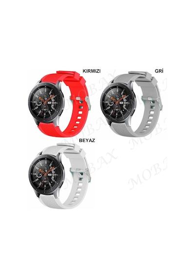 ​​Samsung Galaxy Uyumlu Watch Gear S3 / 46Mm / 3 45Mm Kordon Çizgili Sil