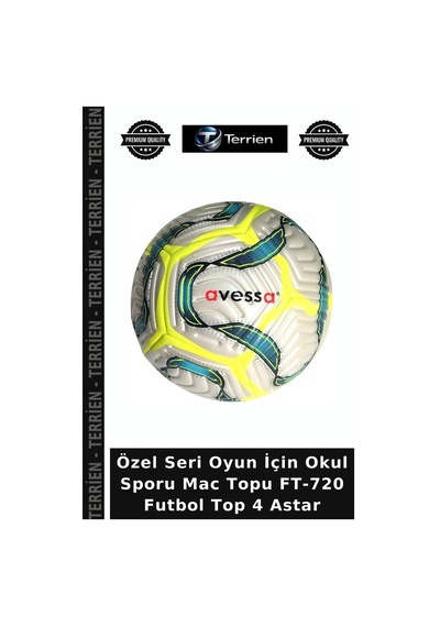 Özel Seri Oyun İçin Okul Sporu Mac Topu Ft-720 Futbol Top 4 Astar Çok Renkli
