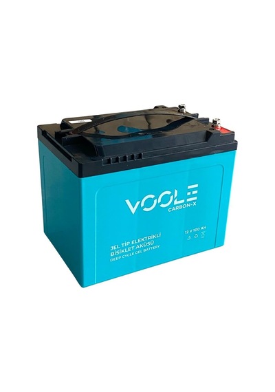 Voole 12v 100 Ah Elektrikli Bisiklet Aküsü Deep Cycle Gel Battery Carbon-x 224 150 178 16.7 Kg