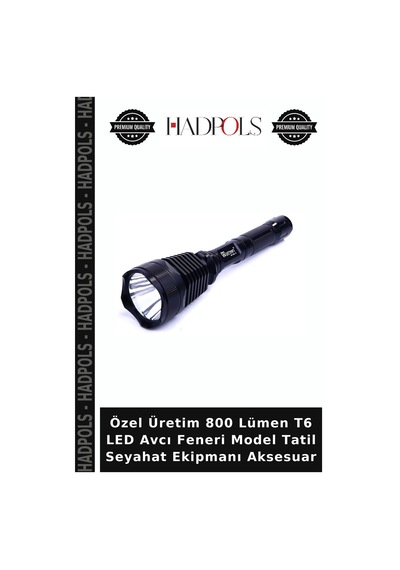 Özel Üretim 800 Lümen T6 Led Avcı Feneri Model Tatil Seyahat Ekipmanı Aksesuar