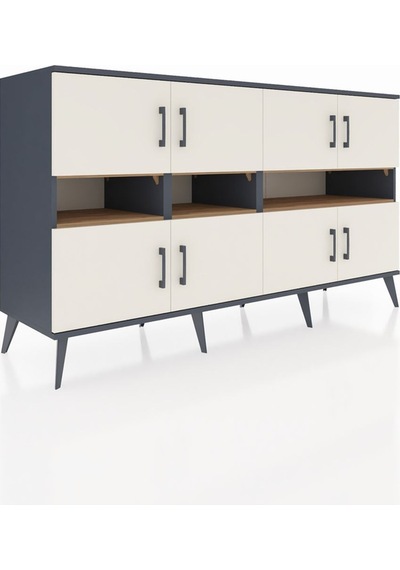 Kronos Konsol 8 Raflı 8 Kapaklı 176x59x99 Antrasit-aytaşı/çam Antrasit-aytaşı/çam Kronos Konsol 8 Raflı 8 Kapaklı 176x59x99 Antrasit-aytaşı/çam Antrasit-aytaşı/çam