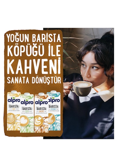 Alpro Barista Badem & Yulaf Sütü 4'lü