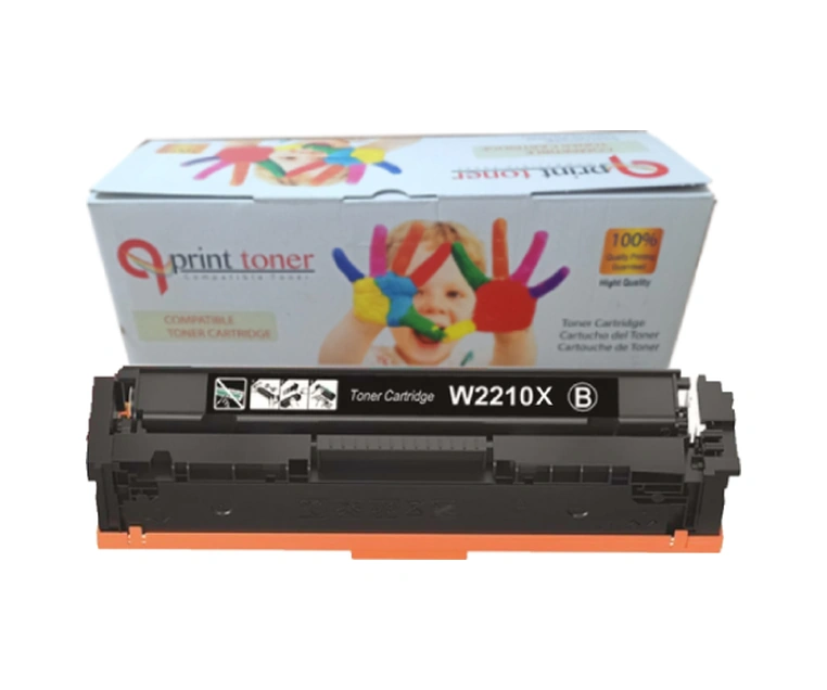 Qprint Hp W2210x 207x Uyumlu Toner Çipli Siyah Yüksek Kapasite Toner M255 Mfp M282 Mfp M283