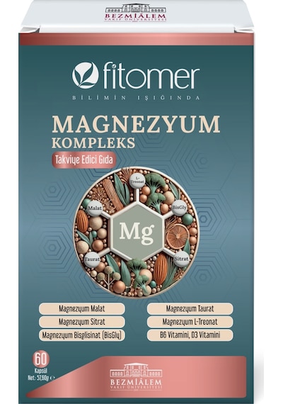 Fitomer Magnezyum Komplex Takviye Edici Gıda 60 Kapsül