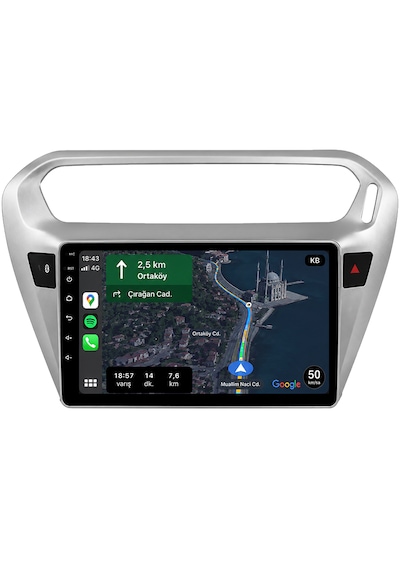 Peugeot 301 2012-2023 Android 14 Navigasyon Multimedya Tesla Ekran Android Teyp Double Teyp 4gb Ram 32gb Hafıza Kablosuz Carplay Android Auto 9"