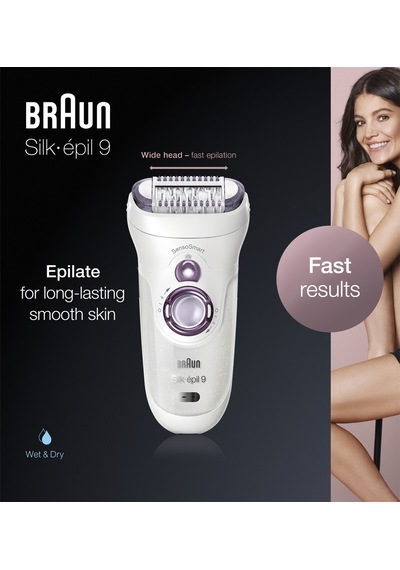 Braun Silk-épil 9 9690 Sensosmart, Kablosuz, Islak&kuru Epilatör Braun Silk-épil 9 9690 Sensosmart, Kablosuz, Islak&kuru Epilatör