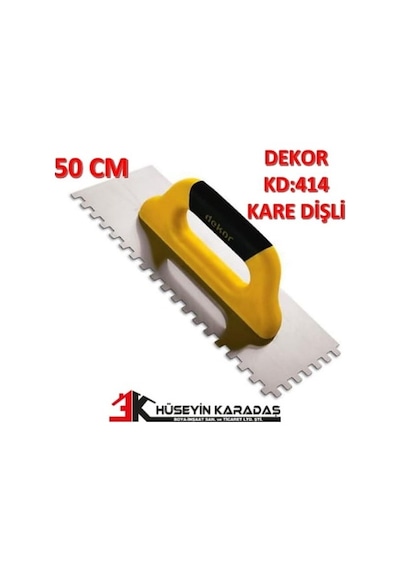 Dekor Hassan Seramik Malası Kare Dişli 50 CM