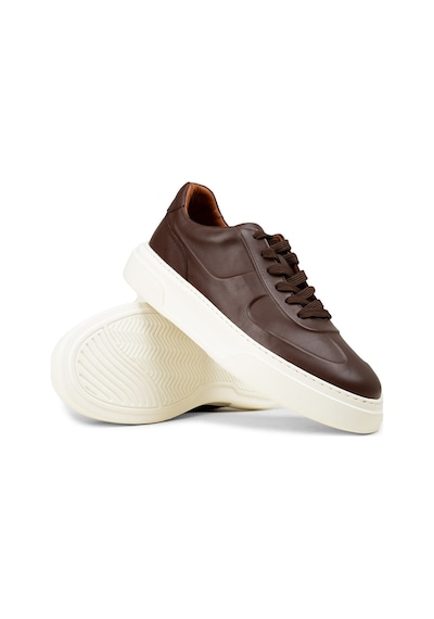 Deery Erkek Hakiki Deri Kahverengi Sneaker - 04601mkhve01