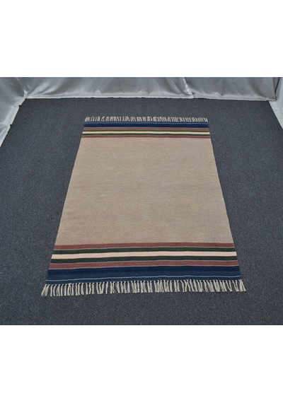 Zehra Abla Halı El Dokuma Şaheser Tek Renk Balıkesir Yün Kilim 6359