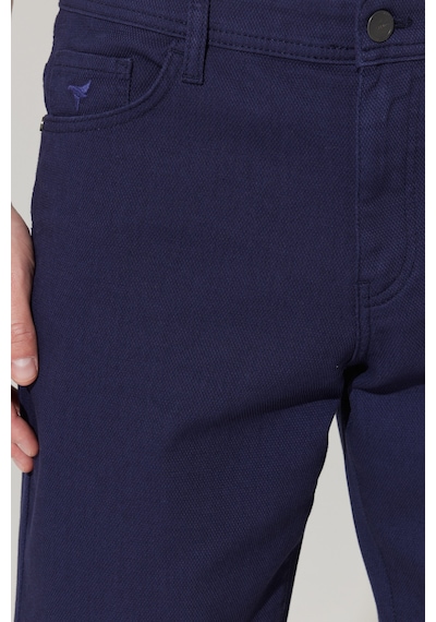 Ac&Co / Altınyıldız Classics Erkek Lacı Slim Fit Dar Kesim 5 Cep Armürlü Şort Çok Renkli