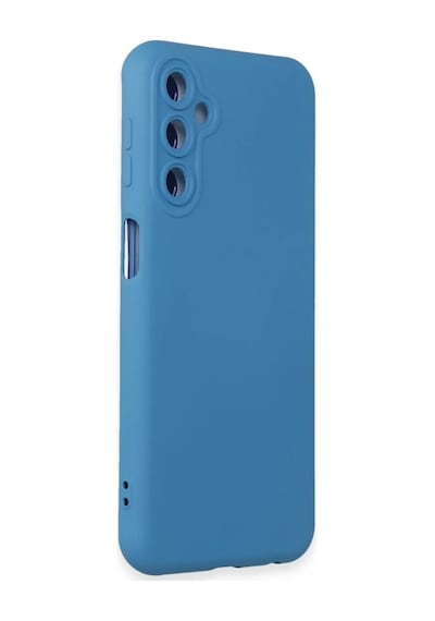 Samsung Galaxy M34 5g Kılıf Nano İçi Kadife Silikon - Mavi 0.2M-Çok Renkli