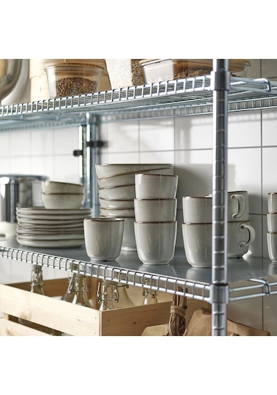 Ikea Gladelıg Meşrubat Bardağı 300 Ml Krem Gri Çok Renkli