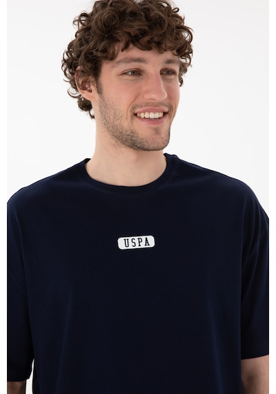 U.S. Polo Assn. Erkek Oversize Fit Bisiklet Yaka Lacivert Tişört 50305923-VR033 U.S. Polo Assn. Erkek Oversize Fit Bisiklet Yaka Lacivert Tişört 50305923-VR033