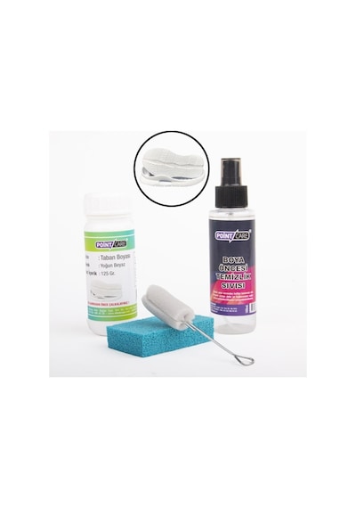 Point Care Beyaz Ayakkabı Taban Boyası 125 Gr + Temizlik Sıvısı (548479277) Beyaz