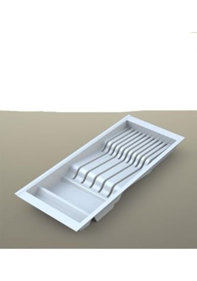 Mutfak Çekmece Içi Beyaz Modüler Bıçaklık 20,5cm X 48cm Boydan 4cm Kesilebilir Diğer