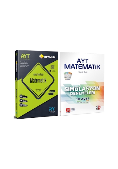 Referans Ayt Matematik Soru Bankası Ve 3d Yayınları Deneme Seti 2 Kitap