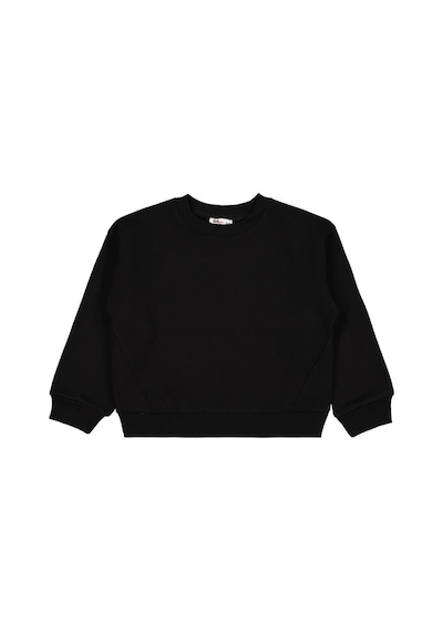 Civil Girls Düz 6-9 Yaş Sweatshirt - Siyah Siyah-siyah