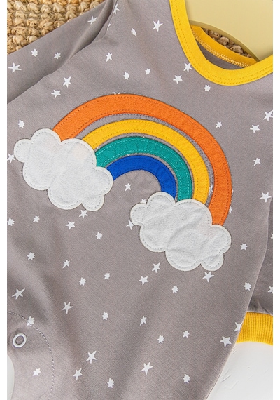 Babymod Gökkuşağı Desenli Kız/erkek Bebek Tulum 001