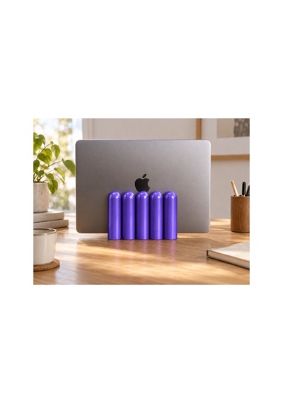 Dora Dekoratif Dikey Macbook Standı - Metalik Mor