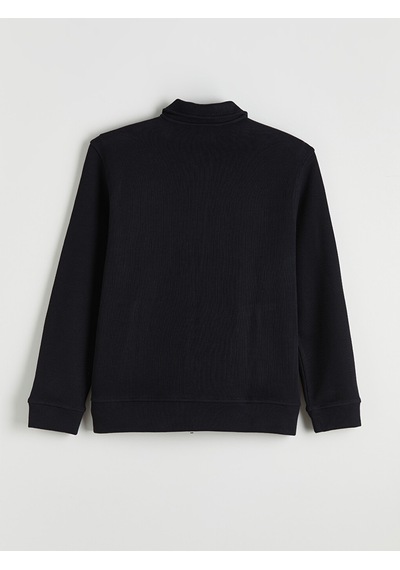 Lcw Vision Lacivert Dik Yaka Erkek Fermuarlı Sweatshirt