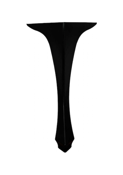 Mobilya Masa Sehpa Ayağı Puf Lükens Siyah Plastik Sehpa Ayağı 40x16x16 Cm 1 Adet