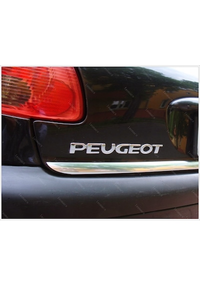 Peugeot 206 Krom Bagaj Alt Çıtası 2005 Üzeri Paslanmaz Çe...