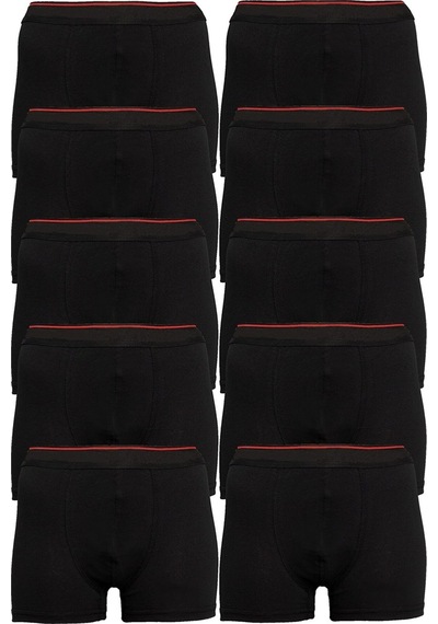 Arma Yıldız Siyah 10'Lu Paket Büyük Beden Erkek Boxer Pamuklu Likralı-Siyah Arma Yıldız Siyah 10'Lu Paket Büyük Beden Erkek Boxer Pamuklu Likralı-Siyah