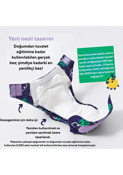 Bambino Mio Yıkanabilir Bebek Bezi 0-54 Ay Bounce Diğer