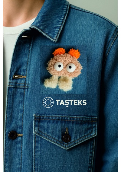 Ütülenebilen Veya Sticker Olarak Kullanılabilen Sevimli Ponpon Tavşan Patch