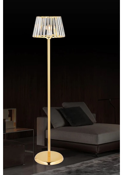 Gaye Taşlı Lambader Avize 9631-t67-7t-hxx Gold