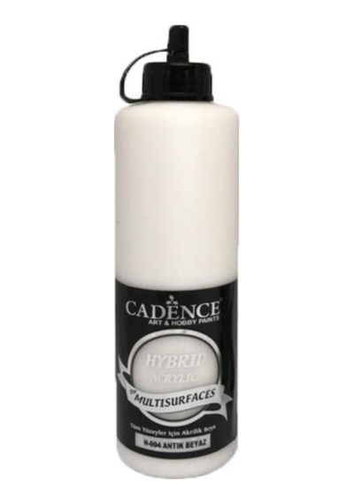 Cadence H-004 Antik Beyaz Renginde Akrilik Boya 500 Ml Çok Renkli Çok Renkli