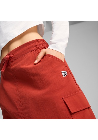 Puma Downtown Kadın Kargo Midi Etek 626656 63 Kırmızı