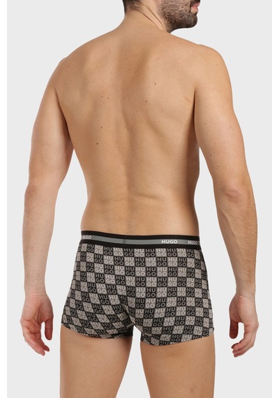 Hugo Erkek Boxer 50545668 996 Siyah Haki Antrasit