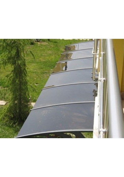 Transpaforza Tf Std 1.12 Kapı Üstü Sundurma 360 X 100 Bronz 3 Mm Solid Levha