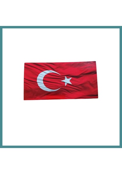 Bezos Türk Bayrağı Oto Sticker Küçük Kırmızı Beyaz 16x8cm Mac Standart