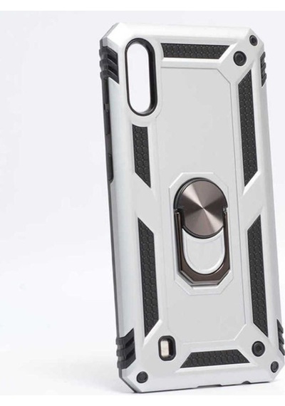 Galaxy M10 Kılıf Zore Vega Kapak Gri