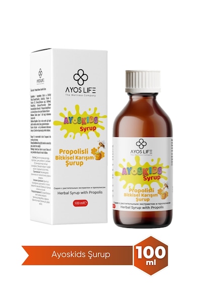 Ayoslife Ayos Kids Propolis İçerikli Bitkisel Şurup 100 ML