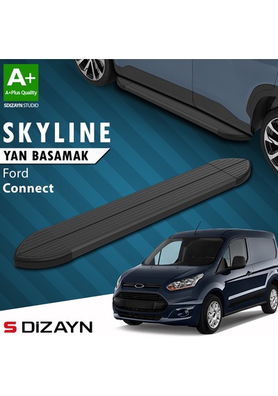 S-dizayn Ford Connect 2 Skyline Siyah Yan Basamak 183 Cm 2014-2023 A+ Kalite