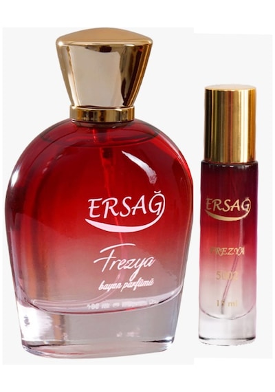 Ersağ Frezya Kadın Parfüm Seti 100 Ml + 15 Ml Çanta Boy Çiçek - Meyve